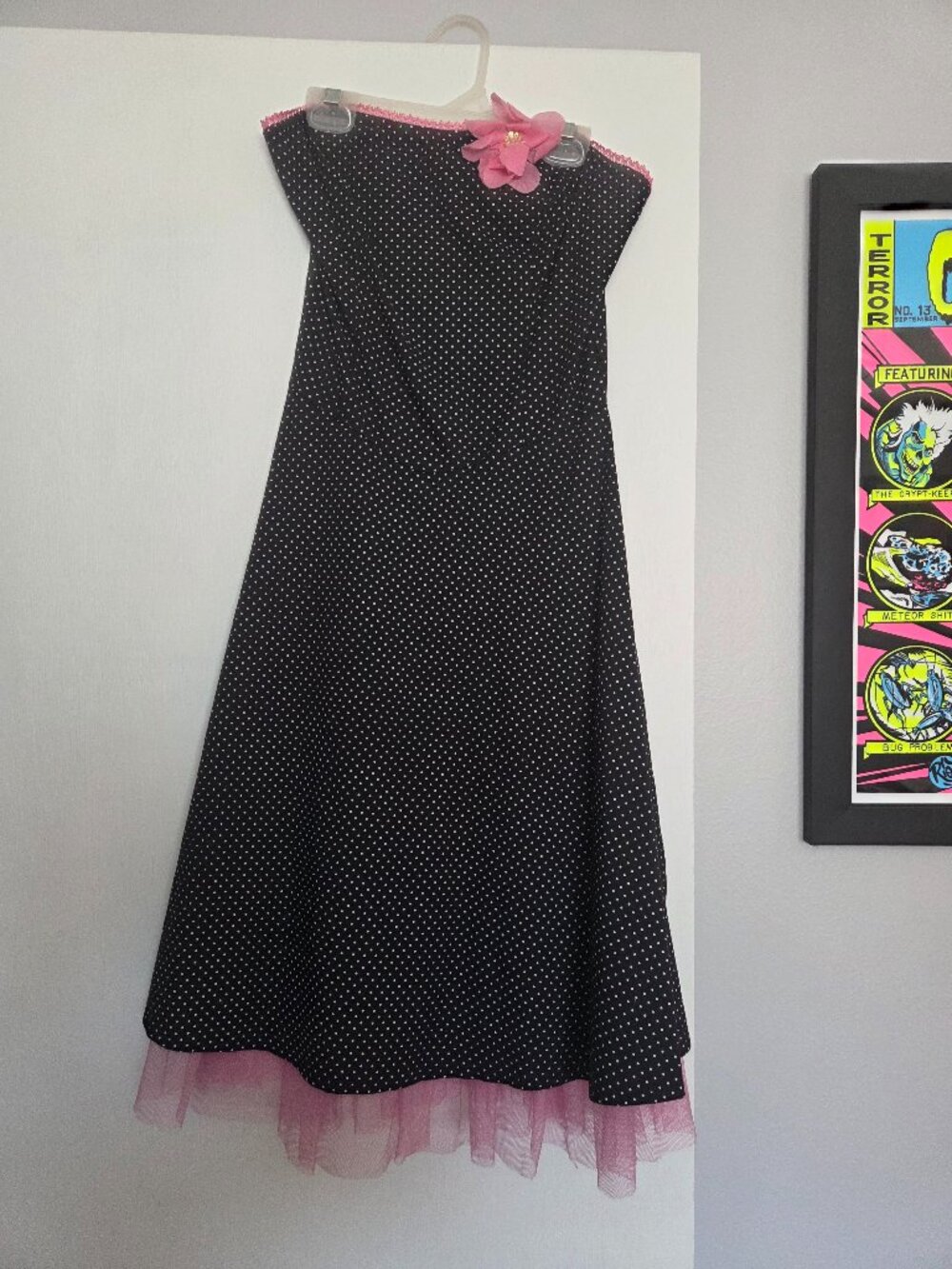 Cute polka dot midi dress